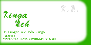 kinga meh business card